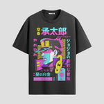 Playera urbana de anime y gaming ExtraLife MX, corte Standard Fit unisex ligero y transpirable en color Deep Black y Pure White, ropa de uso diario para gym y casual.
