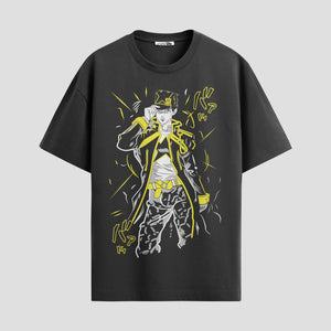 Playera urbana de anime y gaming ExtraLife MX, corte Standard Fit unisex ligero y transpirable en color Deep Black y Pure White, ropa de uso diario para gym y casual.