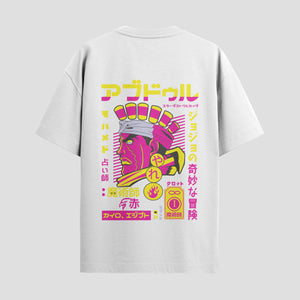 Playera urbana de anime y gaming ExtraLife MX, corte Standard Fit unisex ligero y transpirable en color Deep Black y Pure White, ropa de uso diario para gym y casual.