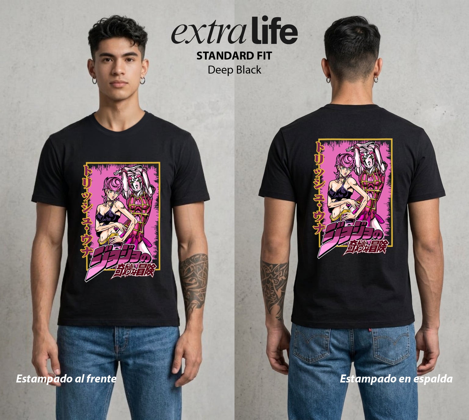 La Extrana Aventura | La Hija del Jefe #01781 - Playera Standard Fit | Deep Black - Foto en modelo