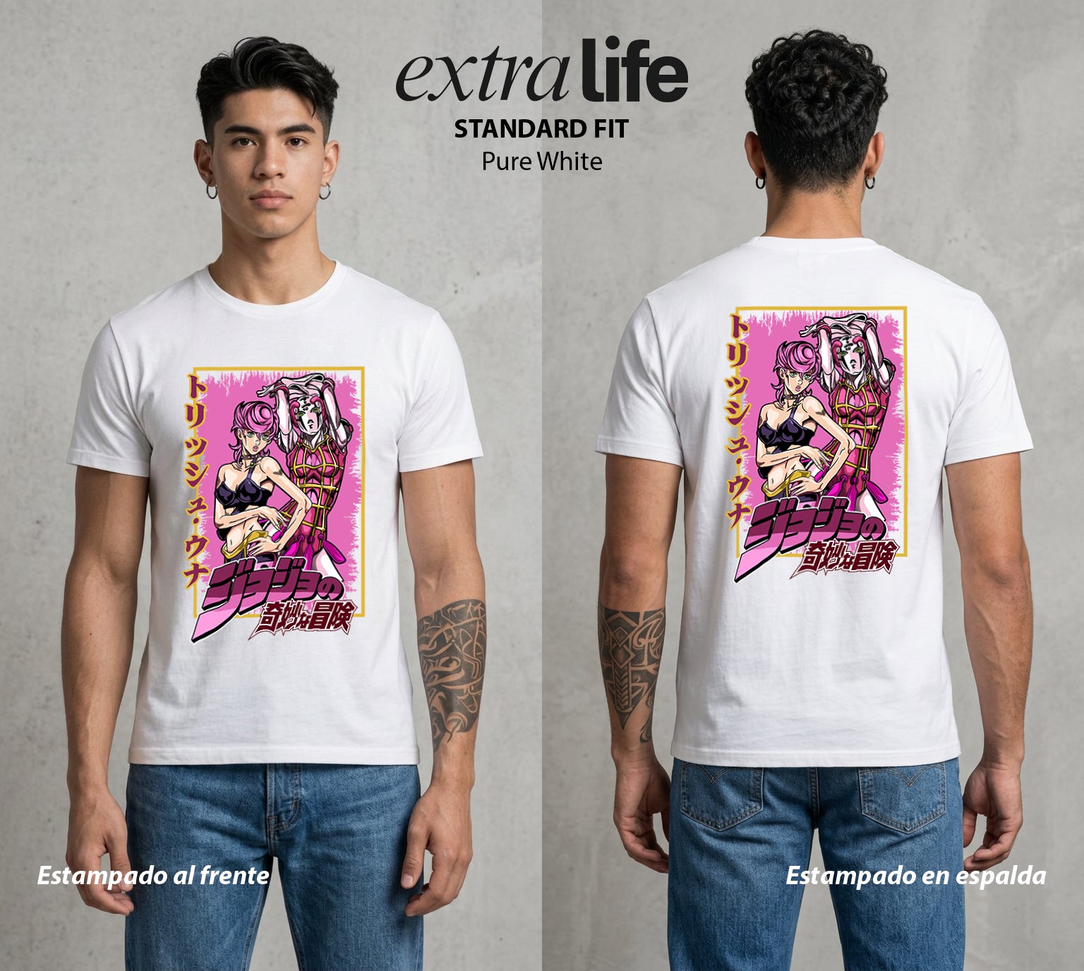 La Extrana Aventura | La Hija del Jefe #01781 - Playera Standard Fit | Pure White - Foto en modelo