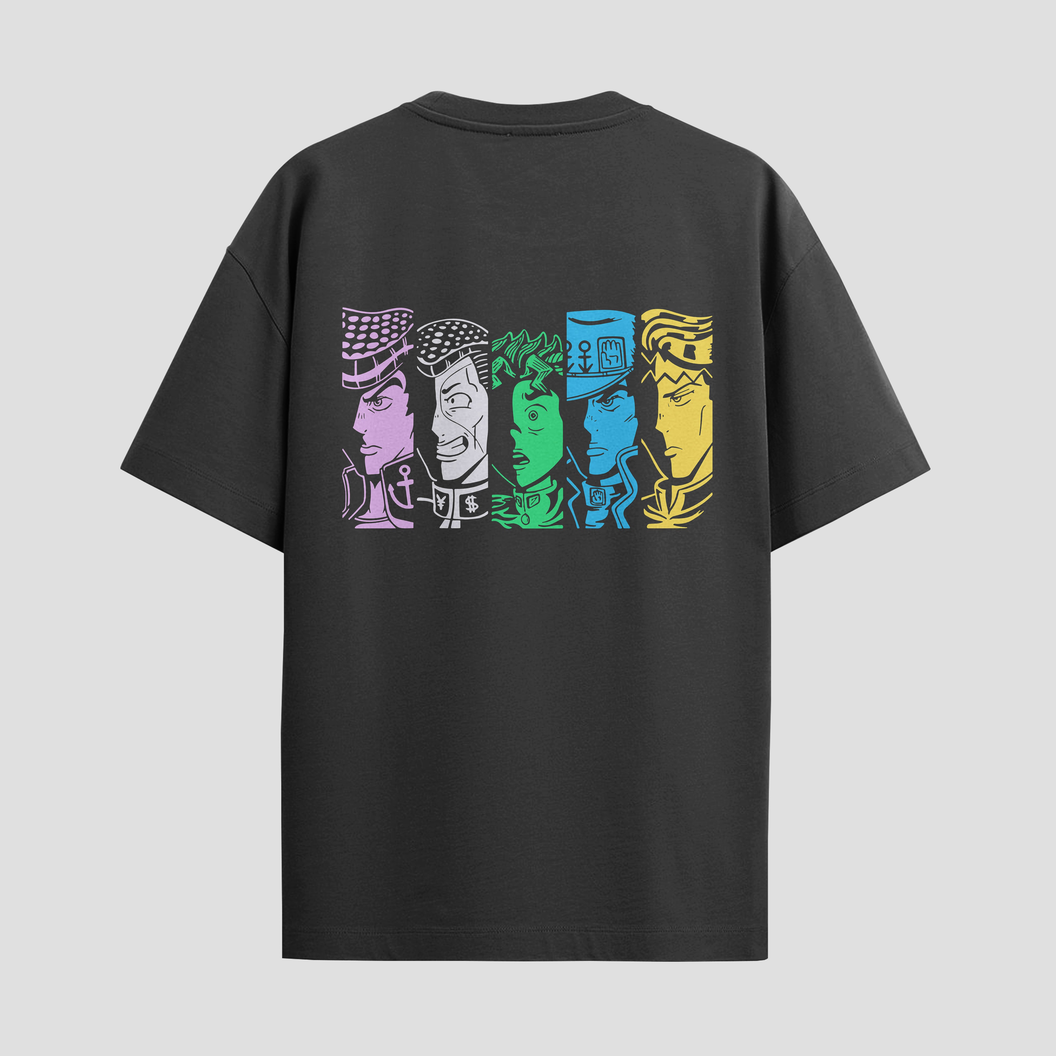 Playera urbana de anime y gaming ExtraLife MX, corte Standard Fit unisex ligero y transpirable en color Deep Black y Pure White, ropa de uso diario para gym y casual.
