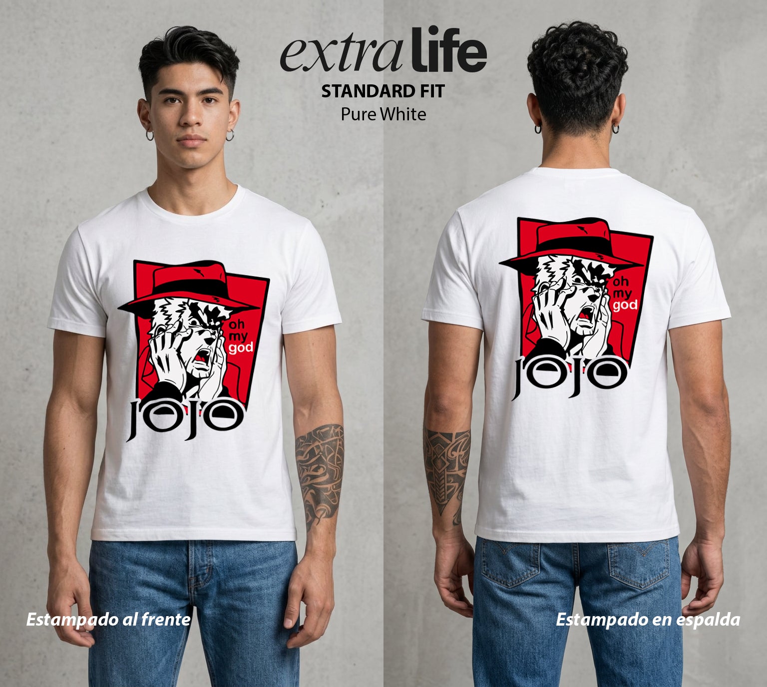 La Extrana Aventura | El Engañador Maestro #01789 - Playera Standard Fit | Pure White - Foto en modelo