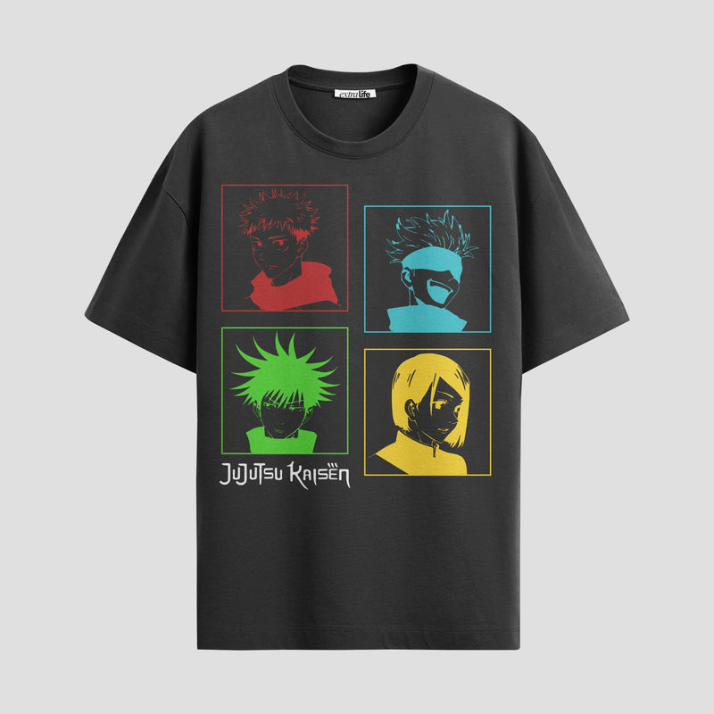 Playera urbana de anime y gaming ExtraLife MX, corte Standard Fit unisex ligero y transpirable en color Deep Black y Pure White, ropa de uso diario para gym y casual.