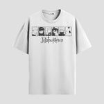 Playera urbana de anime y gaming ExtraLife MX, corte Standard Fit unisex ligero y transpirable en color Deep Black y Pure White, ropa de uso diario para gym y casual.