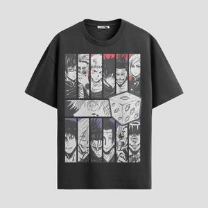Playera urbana de anime y gaming ExtraLife MX, corte Standard Fit unisex ligero y transpirable en color Deep Black y Pure White, ropa de uso diario para gym y casual.
