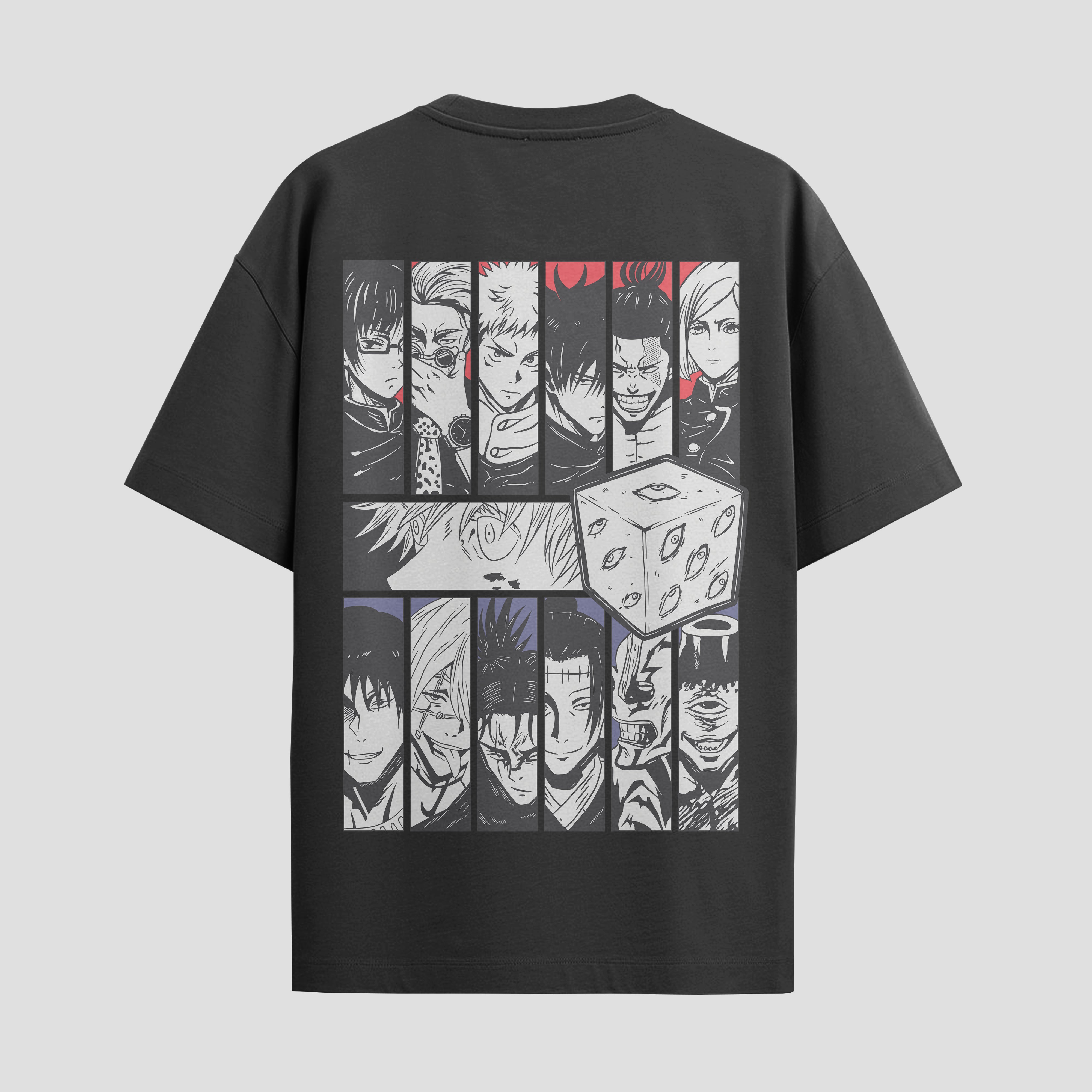 Playera urbana de anime y gaming ExtraLife MX, corte Standard Fit unisex ligero y transpirable en color Deep Black y Pure White, ropa de uso diario para gym y casual.