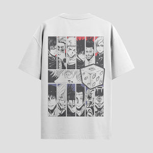 Playera urbana de anime y gaming ExtraLife MX, corte Standard Fit unisex ligero y transpirable en color Deep Black y Pure White, ropa de uso diario para gym y casual.