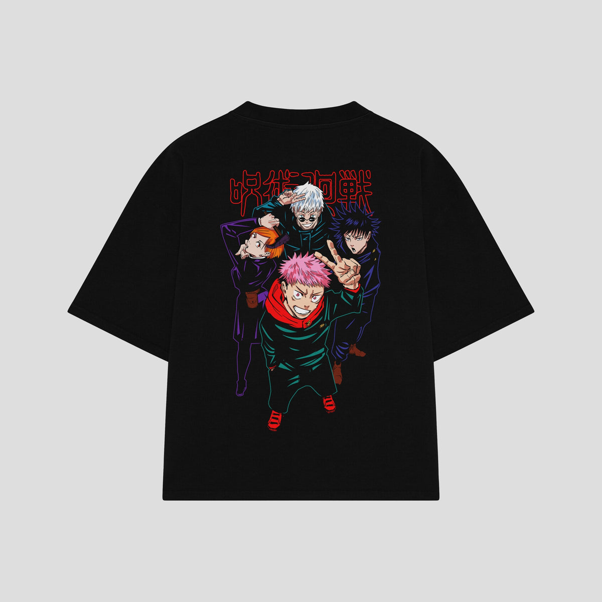 Playera streetwear premium de anime y gaming ExtraLife MX, corte oversized drop shoulder ligero y fresco en color Deep Black y Off-White, moda urbana mexicana de culto.