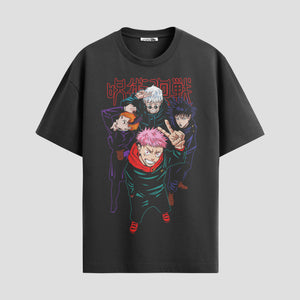 Playera urbana de anime y gaming ExtraLife MX, corte Standard Fit unisex ligero y transpirable en color Deep Black y Pure White, ropa de uso diario para gym y casual.