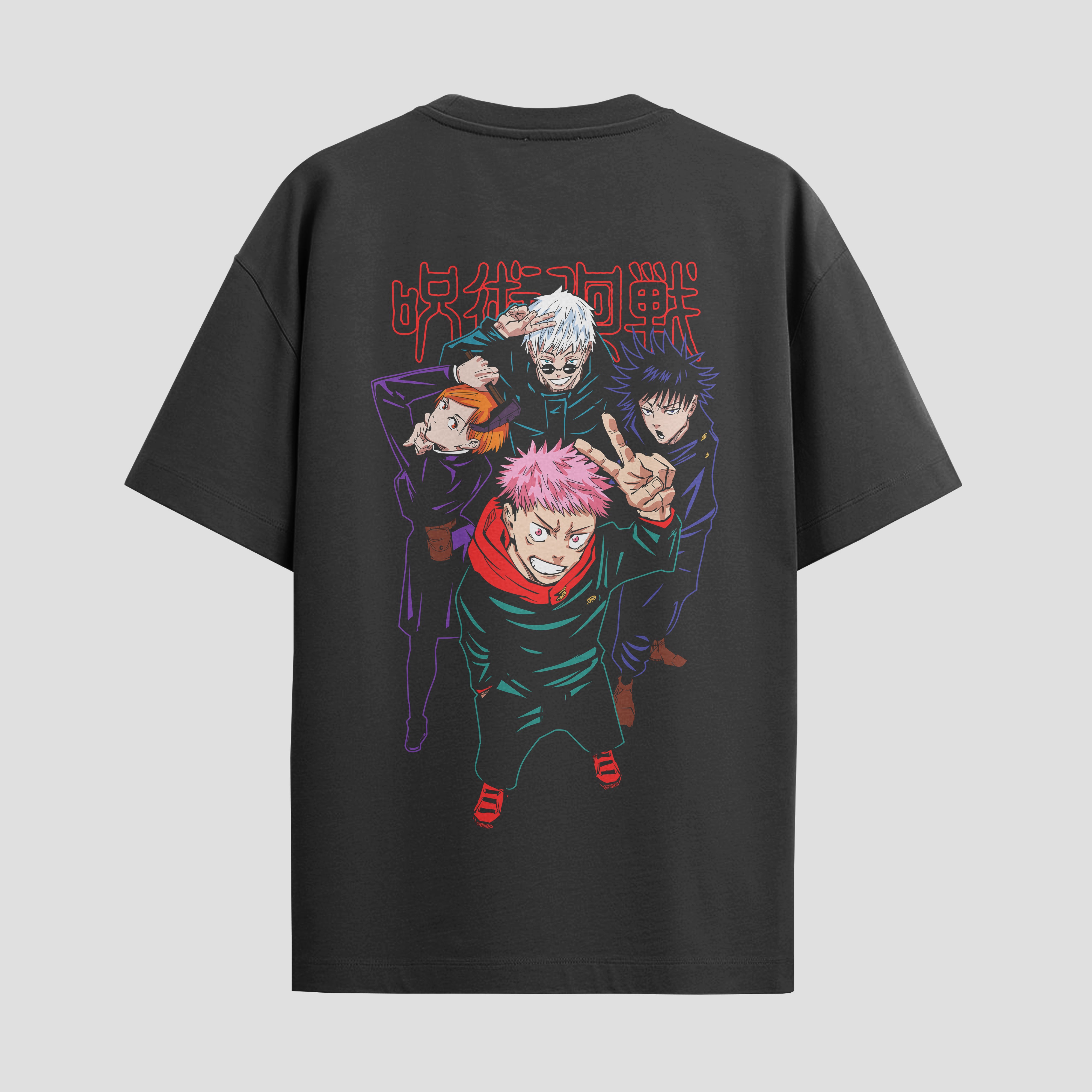 Playera urbana de anime y gaming ExtraLife MX, corte Standard Fit unisex ligero y transpirable en color Deep Black y Pure White, ropa de uso diario para gym y casual.