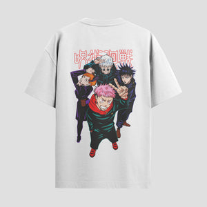 Playera urbana de anime y gaming ExtraLife MX, corte Standard Fit unisex ligero y transpirable en color Deep Black y Pure White, ropa de uso diario para gym y casual.
