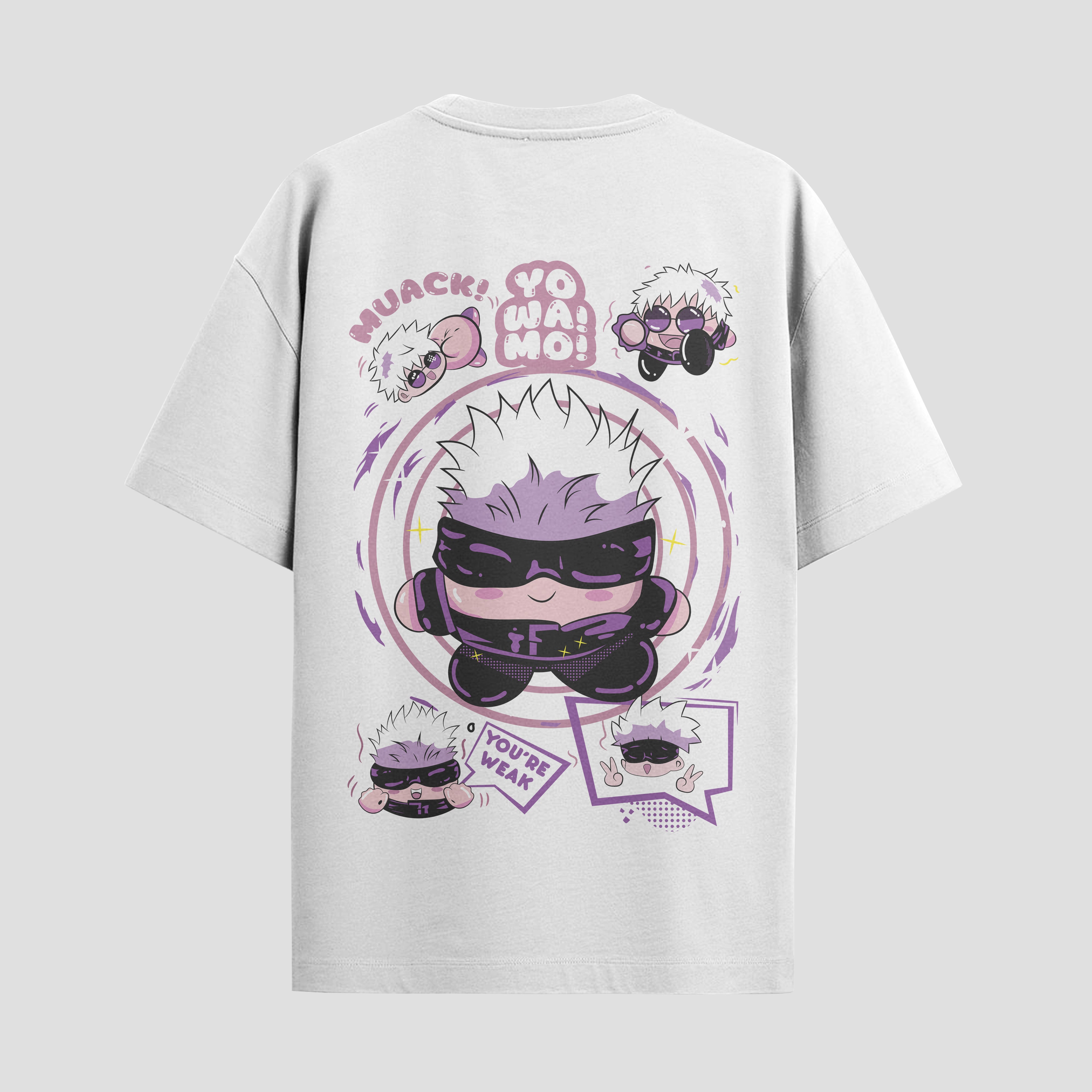 Playera urbana de anime y gaming ExtraLife MX, corte Standard Fit unisex ligero y transpirable en color Deep Black y Pure White, ropa de uso diario para gym y casual.