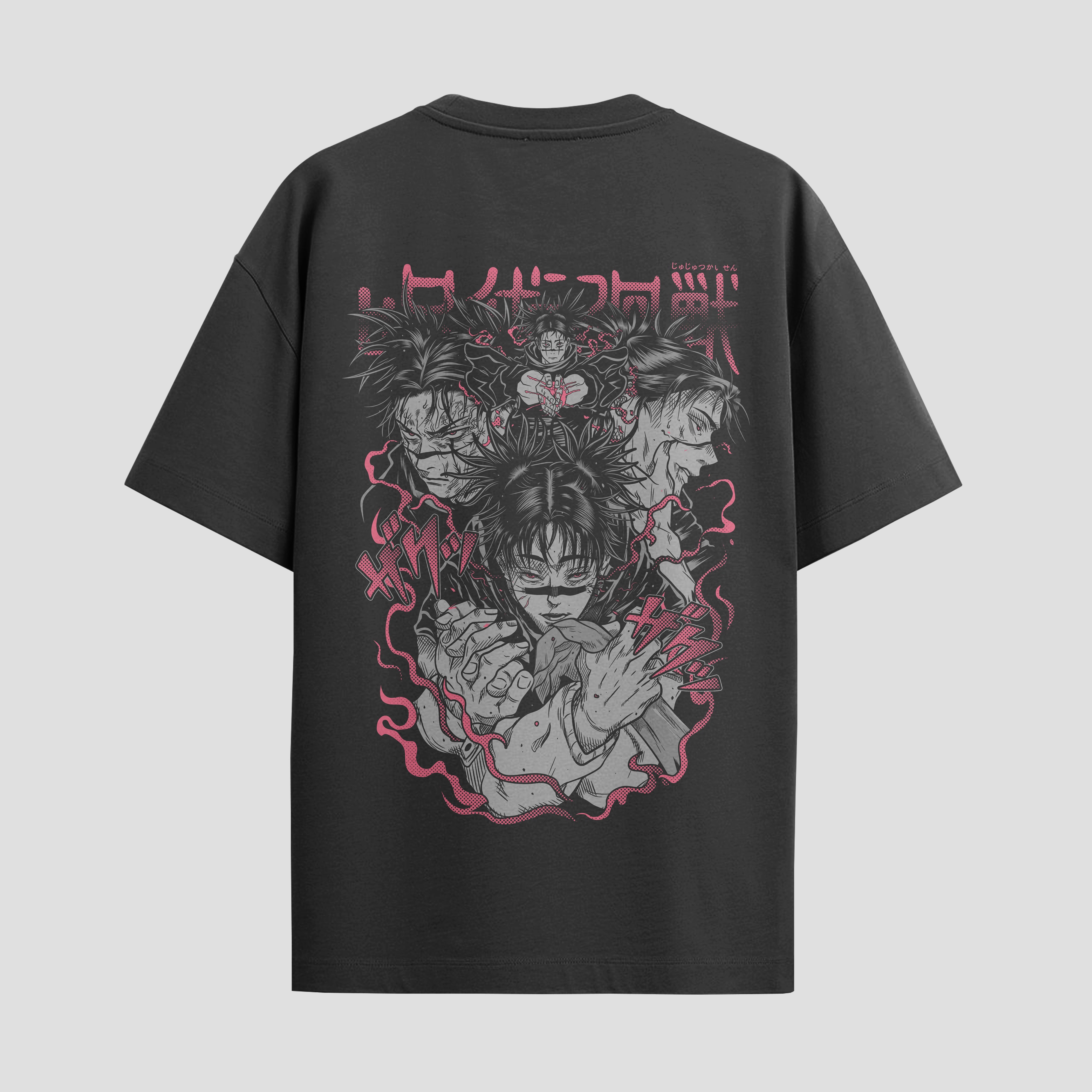 Playera urbana de anime y gaming ExtraLife MX, corte Standard Fit unisex ligero y transpirable en color Deep Black y Pure White, ropa de uso diario para gym y casual.