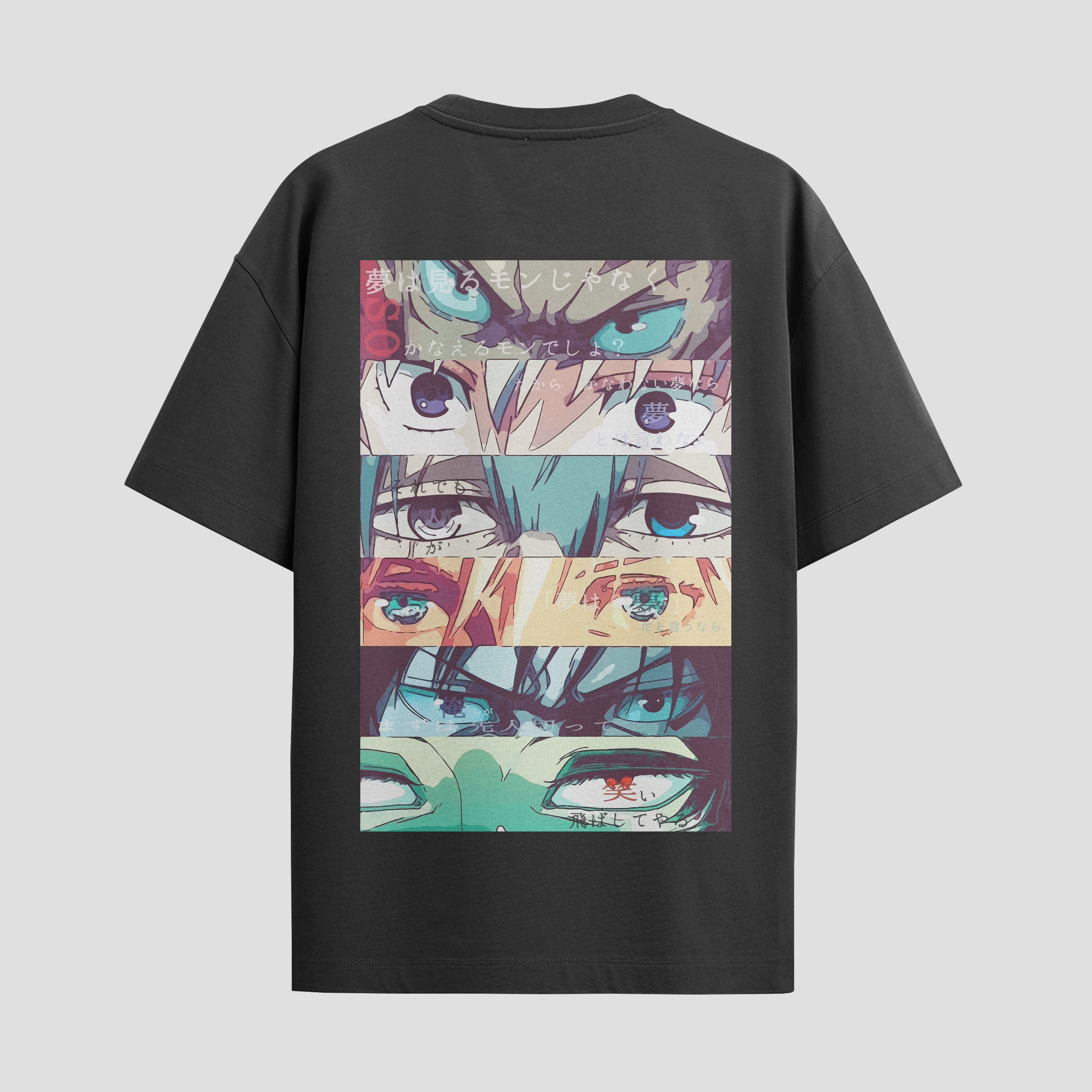 Playera urbana de anime y gaming ExtraLife MX, corte Standard Fit unisex ligero y transpirable en color Deep Black y Pure White, ropa de uso diario para gym y casual.