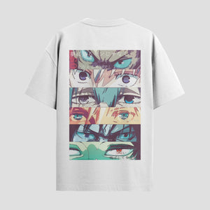 Playera urbana de anime y gaming ExtraLife MX, corte Standard Fit unisex ligero y transpirable en color Deep Black y Pure White, ropa de uso diario para gym y casual.