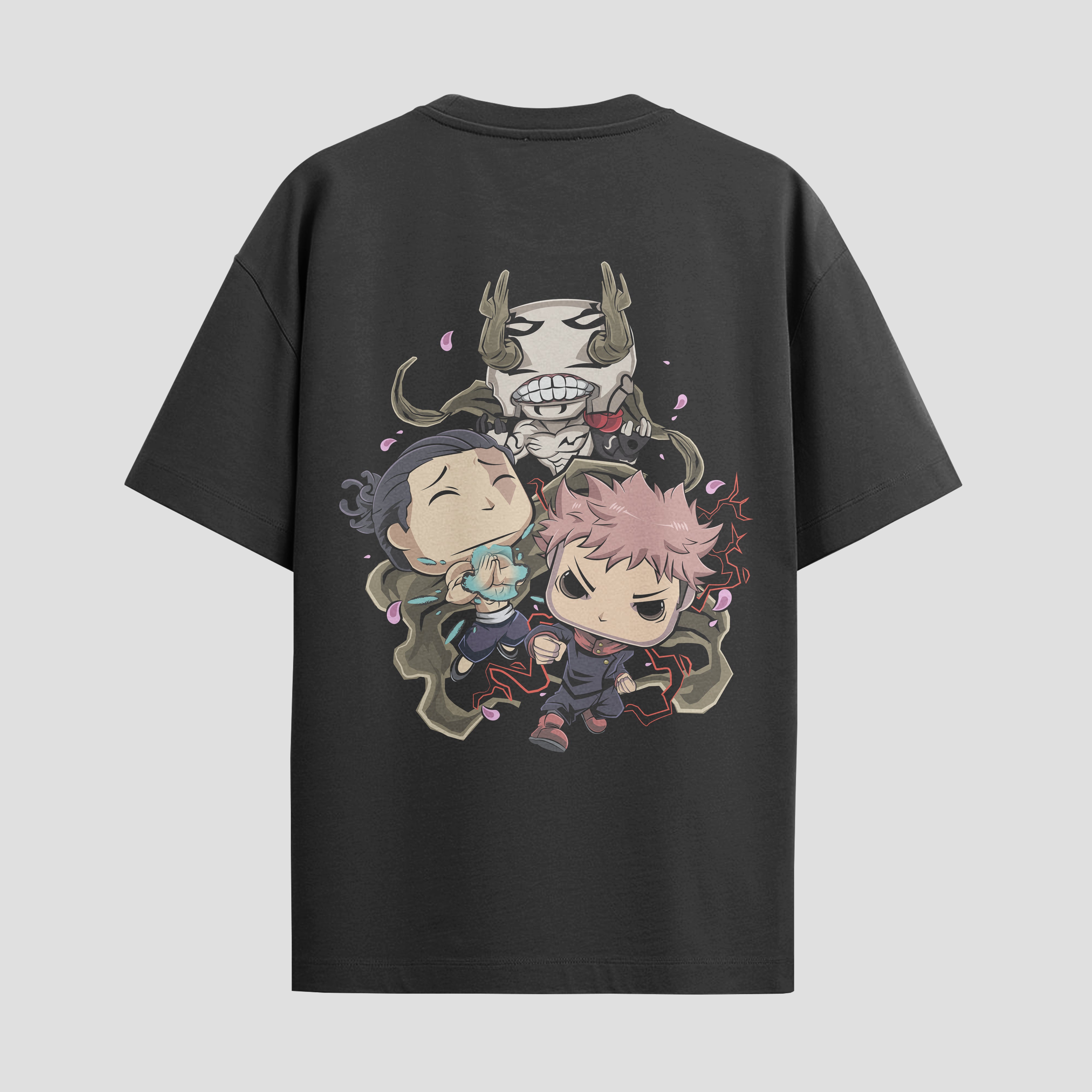Playera urbana de anime y gaming ExtraLife MX, corte Standard Fit unisex ligero y transpirable en color Deep Black y Pure White, ropa de uso diario para gym y casual.