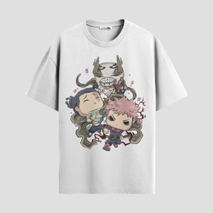 Playera urbana de anime y gaming ExtraLife MX, corte Standard Fit unisex ligero y transpirable en color Deep Black y Pure White, ropa de uso diario para gym y casual.