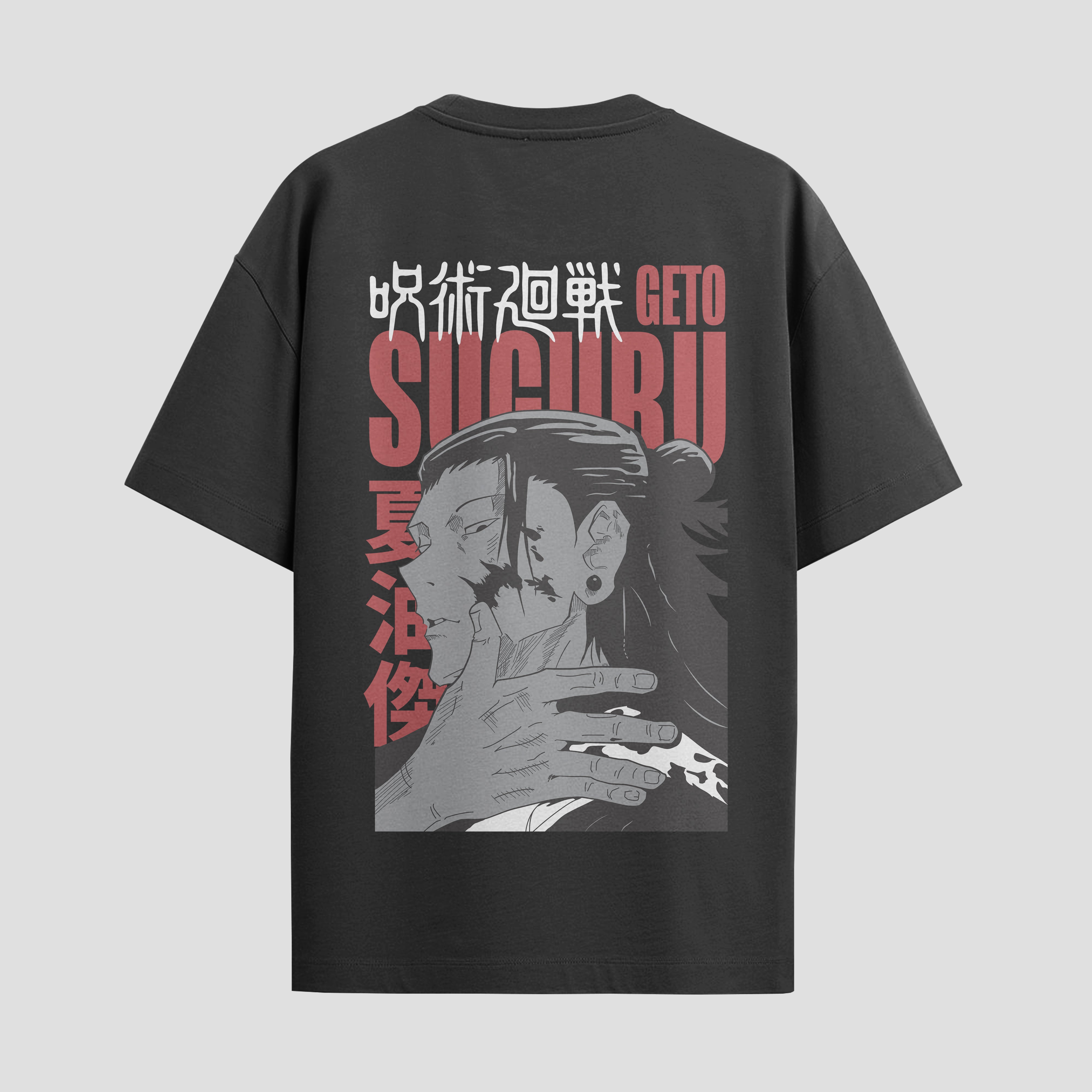 Playera urbana de anime y gaming ExtraLife MX, corte Standard Fit unisex ligero y transpirable en color Deep Black y Pure White, ropa de uso diario para gym y casual.