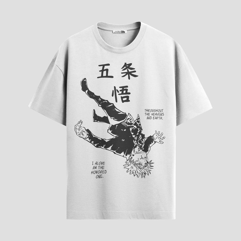Playera urbana de anime y gaming ExtraLife MX, corte Standard Fit unisex ligero y transpirable en color Deep Black y Pure White, ropa de uso diario para gym y casual.