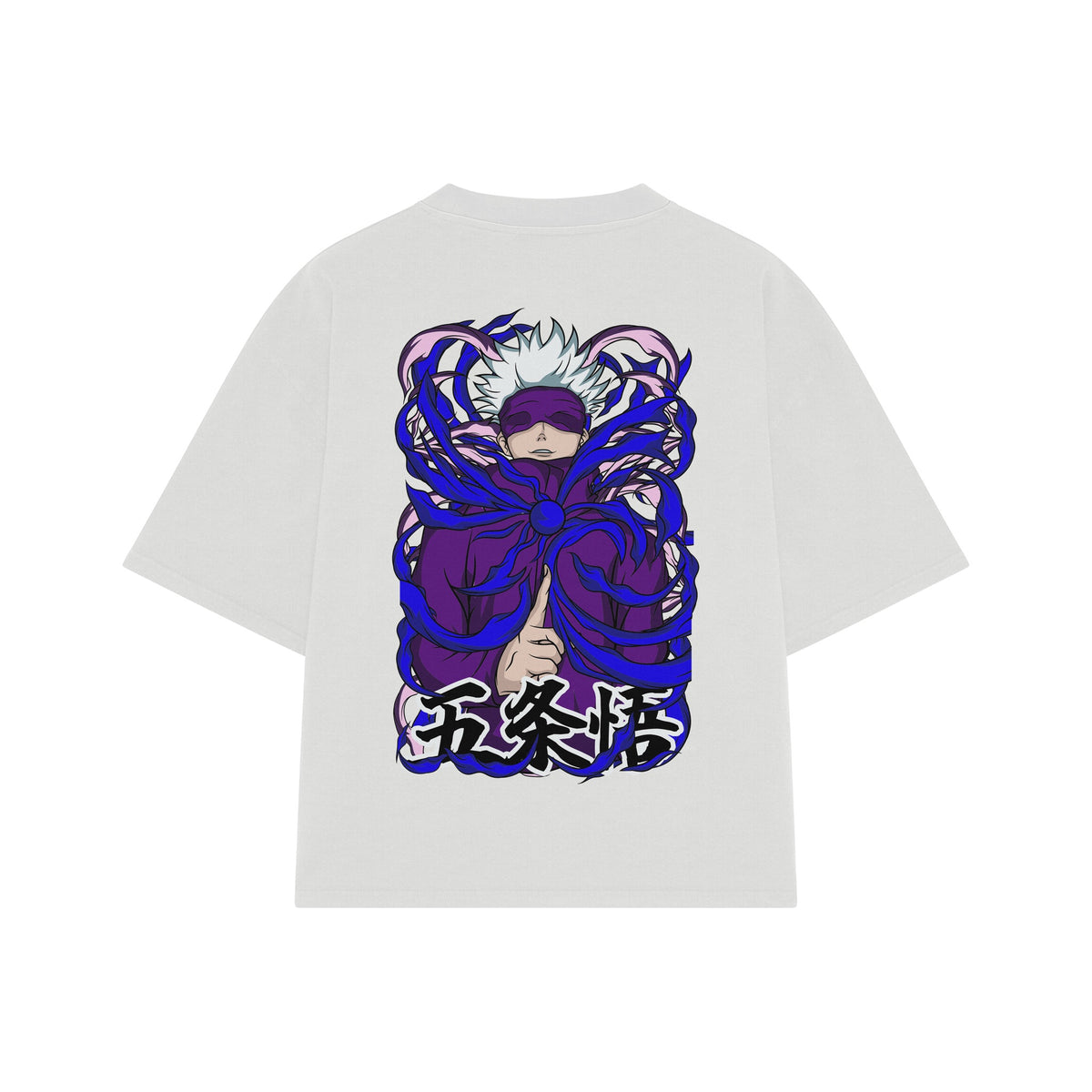 Playera streetwear premium de anime y gaming ExtraLife MX, corte oversized drop shoulder ligero y fresco en color Deep Black y Off-White, moda urbana mexicana de culto.