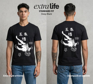 El Arte de las Maldiciones | Dominio del Infinito #01830 - Playera Standard Fit | Deep Black - Foto en modelo