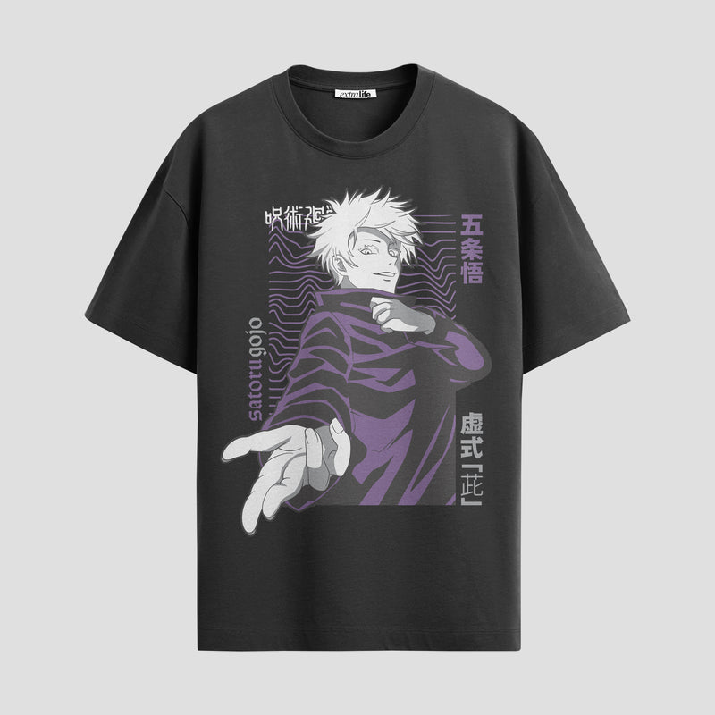 Playera urbana de anime y gaming ExtraLife MX, corte Standard Fit unisex ligero y transpirable en color Deep Black y Pure White, ropa de uso diario para gym y casual.