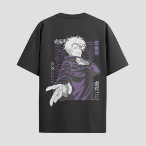 Playera urbana de anime y gaming ExtraLife MX, corte Standard Fit unisex ligero y transpirable en color Deep Black y Pure White, ropa de uso diario para gym y casual.