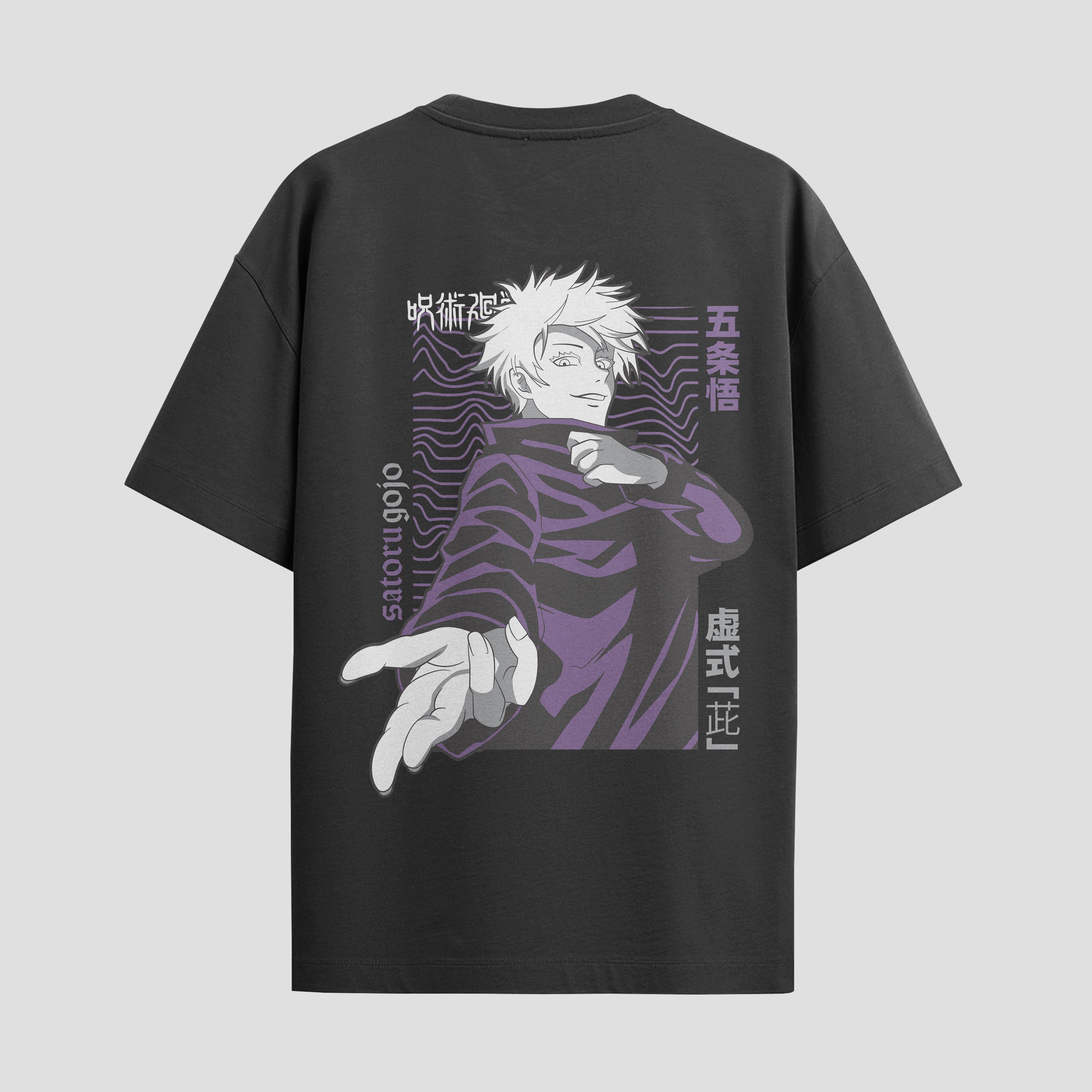 Playera urbana de anime y gaming ExtraLife MX, corte Standard Fit unisex ligero y transpirable en color Deep Black y Pure White, ropa de uso diario para gym y casual.