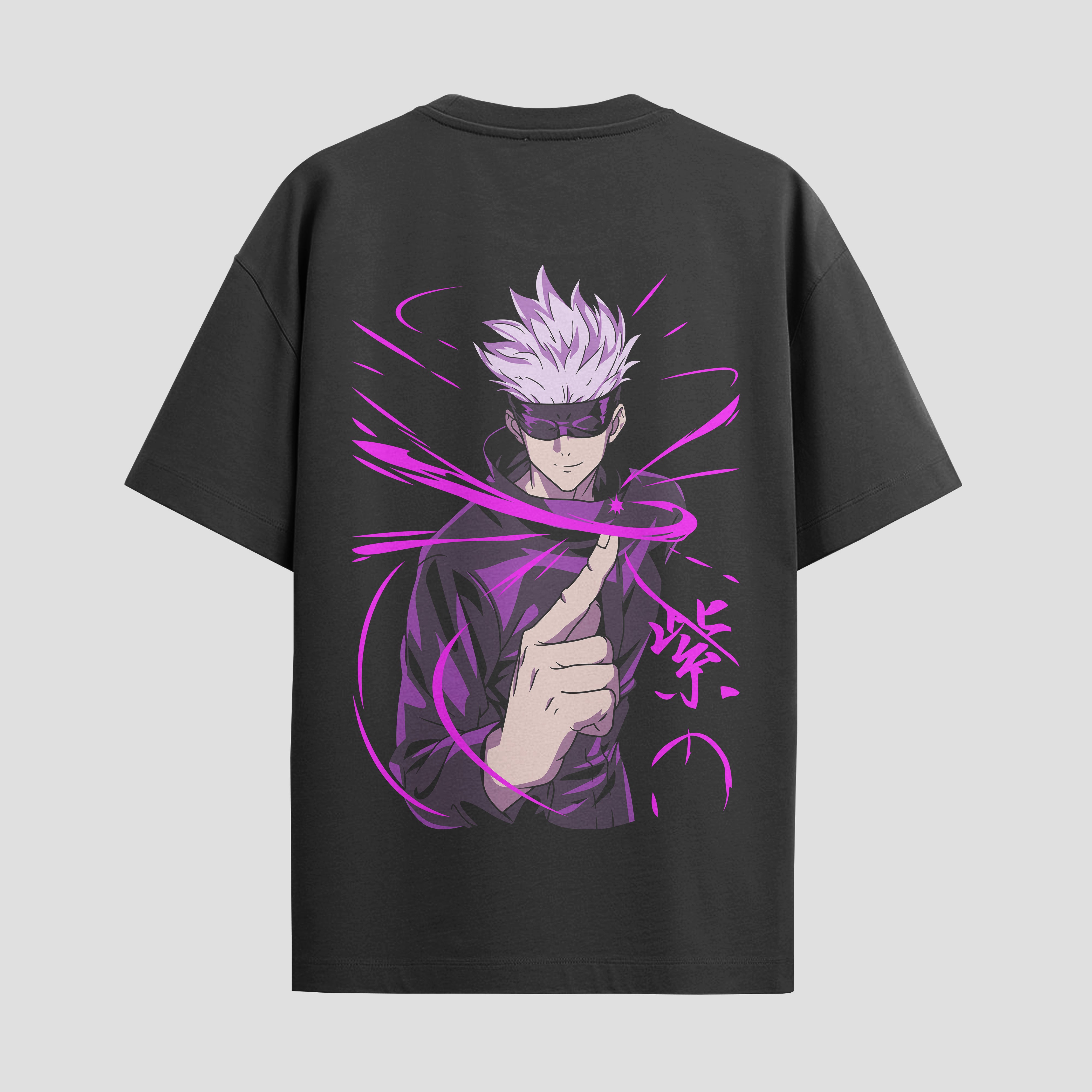 Playera urbana de anime y gaming ExtraLife MX, corte Standard Fit unisex ligero y transpirable en color Deep Black y Pure White, ropa de uso diario para gym y casual.