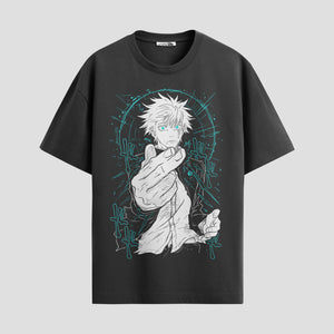 Playera urbana de anime y gaming ExtraLife MX, corte Standard Fit unisex ligero y transpirable en color Deep Black y Pure White, ropa de uso diario para gym y casual.