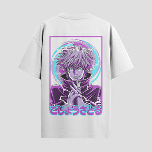 Playera urbana de anime y gaming ExtraLife MX, corte Standard Fit unisex ligero y transpirable en color Deep Black y Pure White, ropa de uso diario para gym y casual.