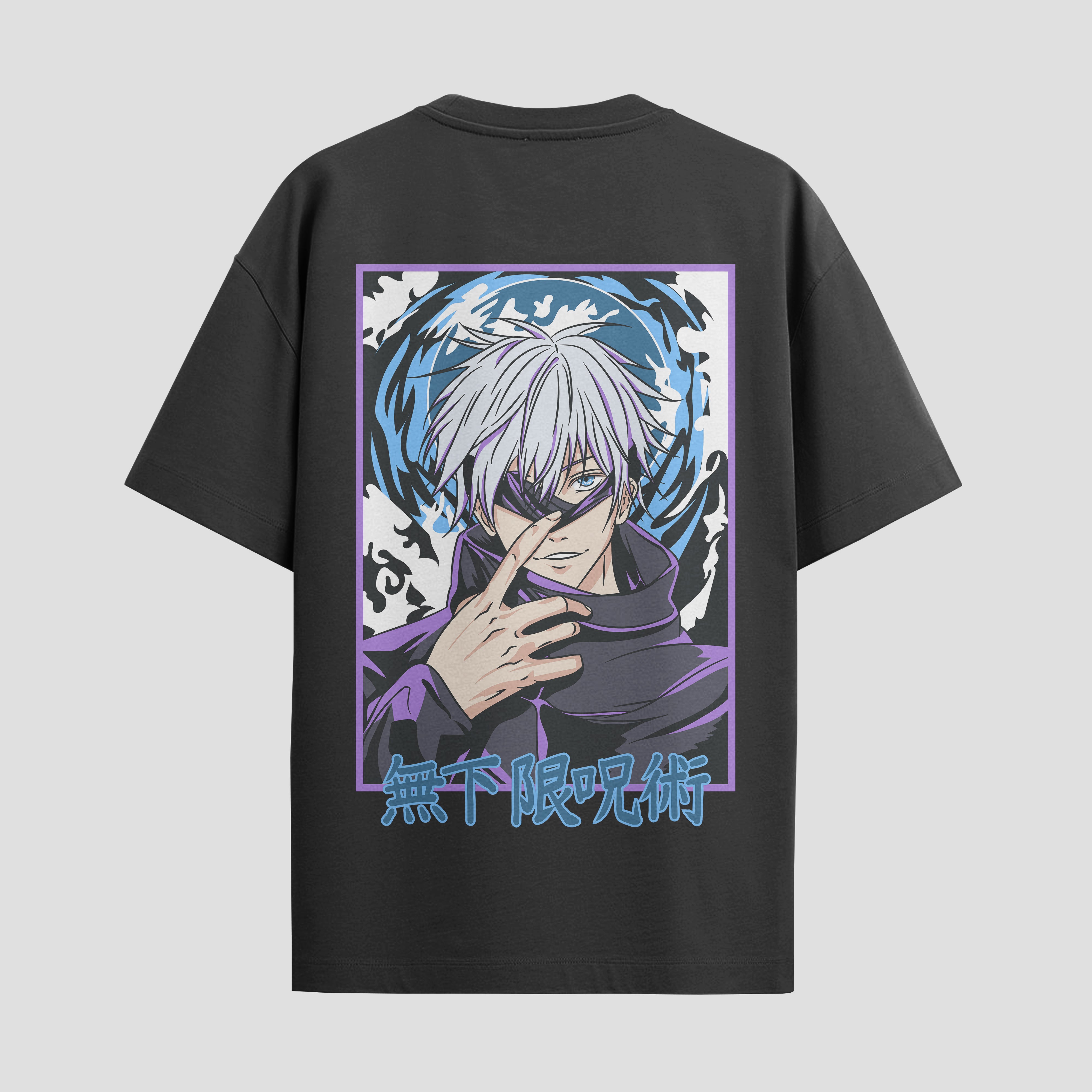 Playera urbana de anime y gaming ExtraLife MX, corte Standard Fit unisex ligero y transpirable en color Deep Black y Pure White, ropa de uso diario para gym y casual.