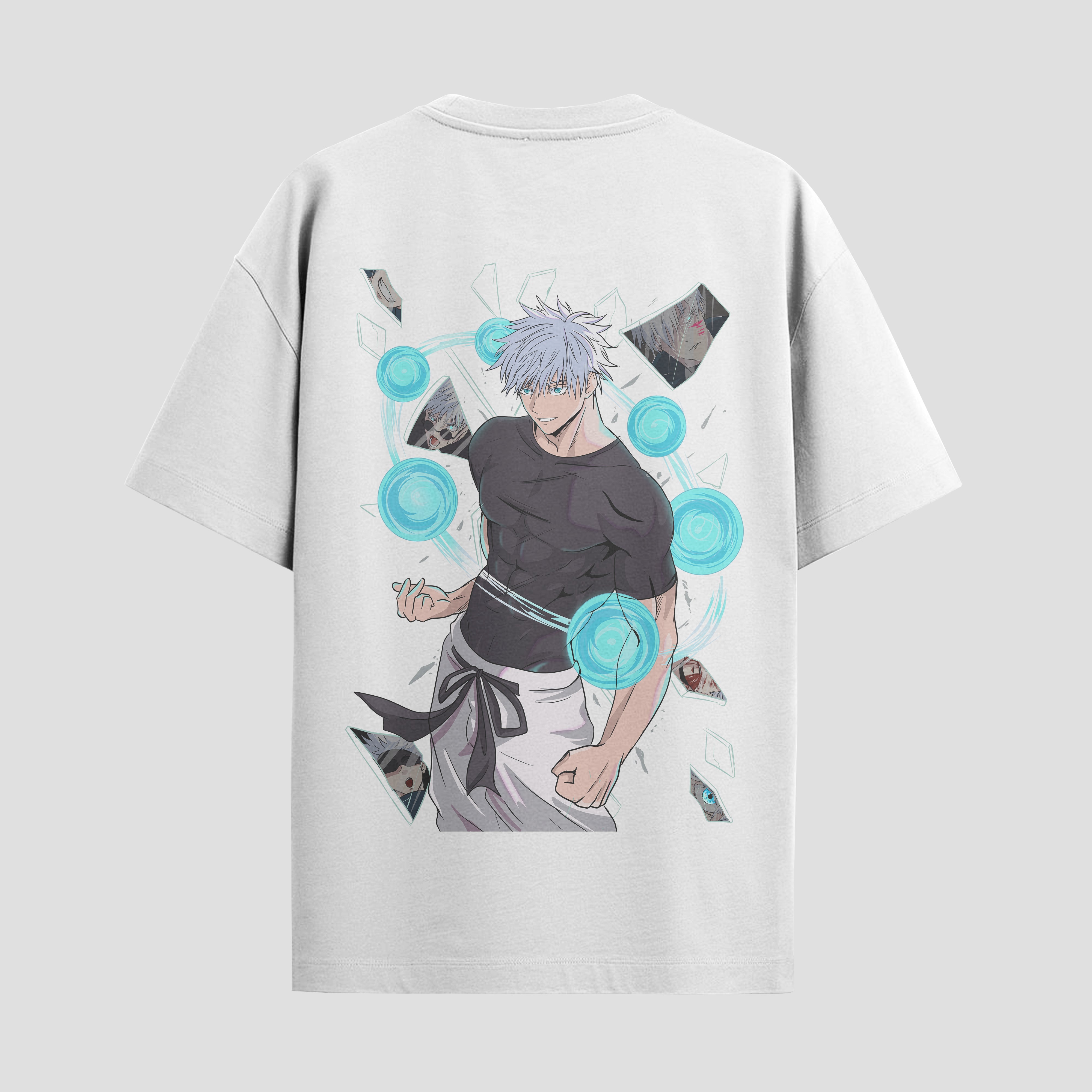 Playera urbana de anime y gaming ExtraLife MX, corte Standard Fit unisex ligero y transpirable en color Deep Black y Pure White, ropa de uso diario para gym y casual.