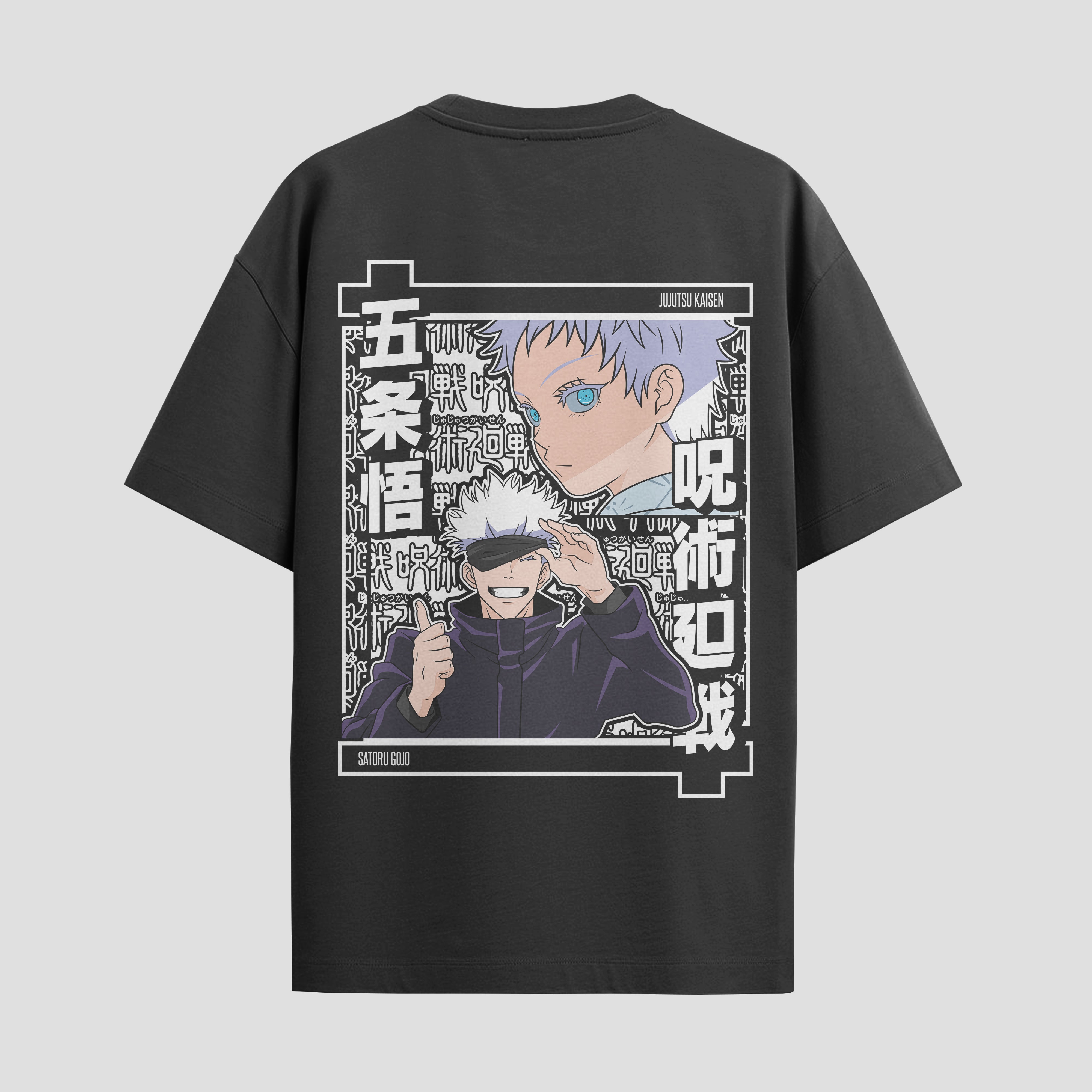 Playera urbana de anime y gaming ExtraLife MX, corte Standard Fit unisex ligero y transpirable en color Deep Black y Pure White, ropa de uso diario para gym y casual.