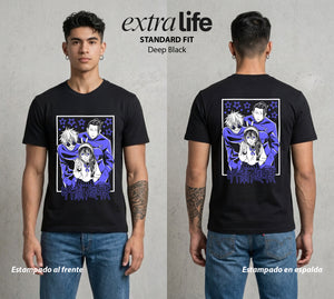 El Arte de las Maldiciones | La Niña del Abismo #01848 - Playera Standard Fit | Deep Black - Foto en modelo