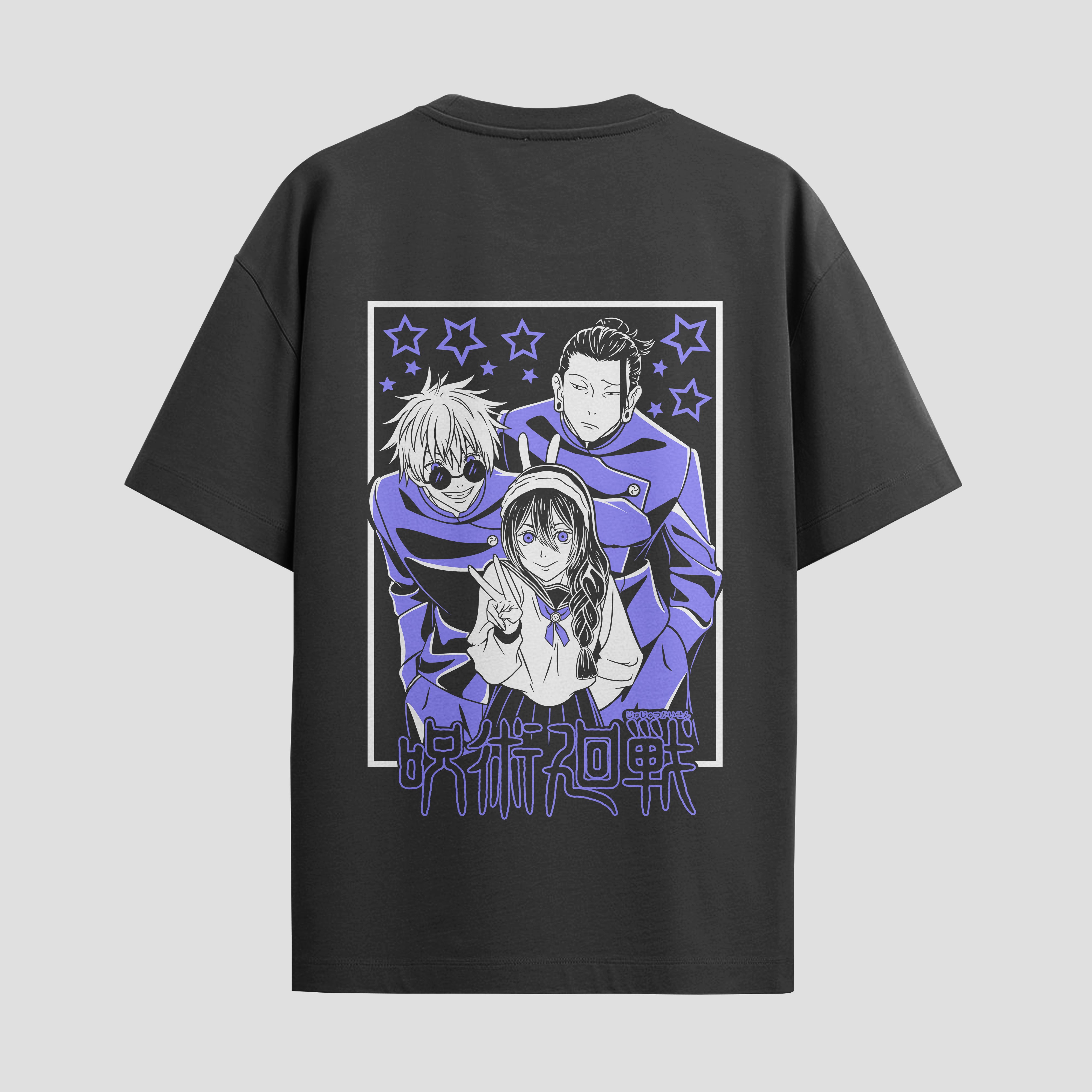 Playera urbana de anime y gaming ExtraLife MX, corte Standard Fit unisex ligero y transpirable en color Deep Black y Pure White, ropa de uso diario para gym y casual.
