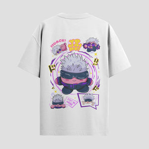 Playera urbana de anime y gaming ExtraLife MX, corte Standard Fit unisex ligero y transpirable en color Deep Black y Pure White, ropa de uso diario para gym y casual.