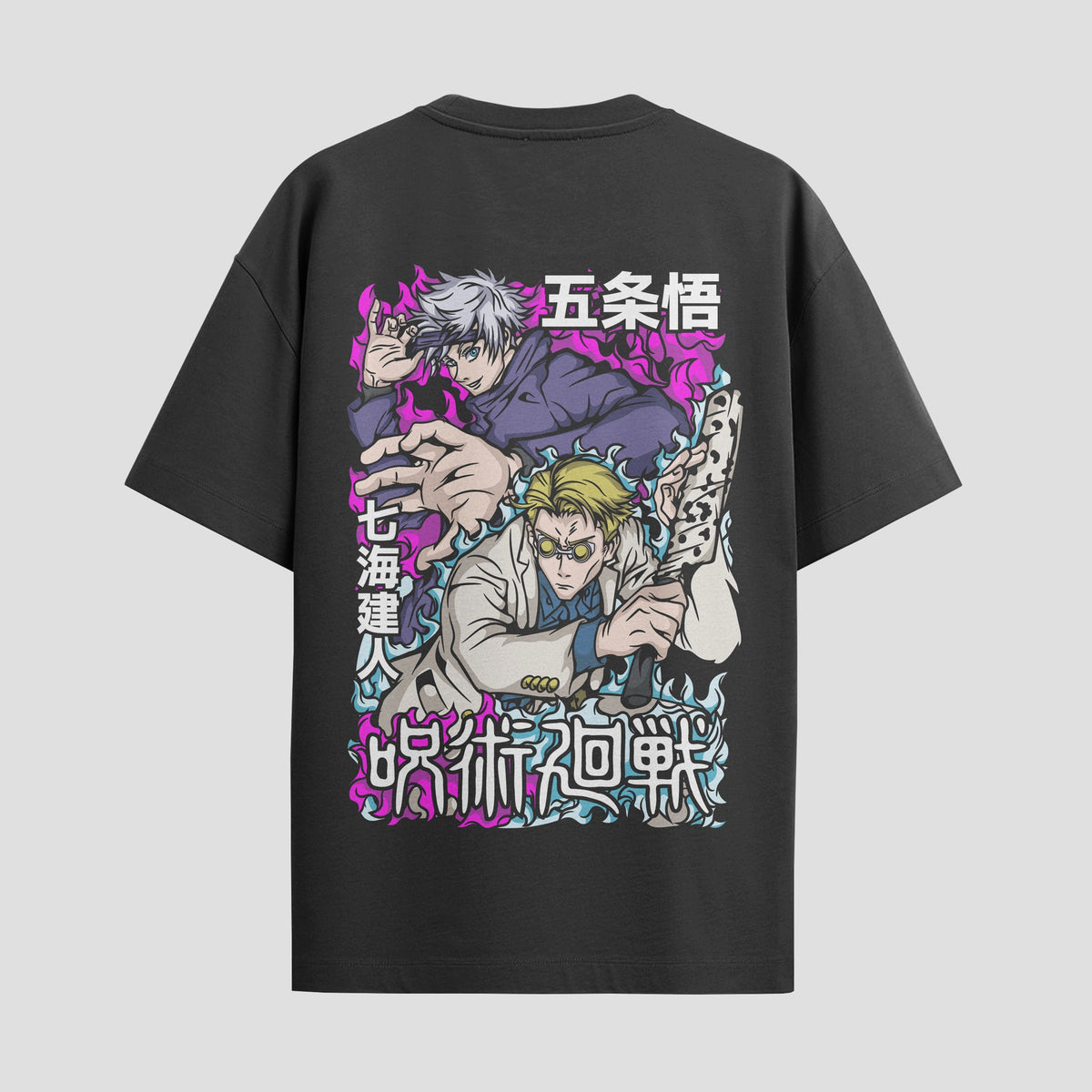 Playera urbana de anime y gaming ExtraLife MX, corte Classic Premium unisex ligero y transpirable en color Deep Black y Pure White, ropa de uso diario para gym y casual.