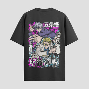 Playera urbana de anime y gaming ExtraLife MX, corte Standard Fit unisex ligero y transpirable en color Deep Black y Pure White, ropa de uso diario para gym y casual.