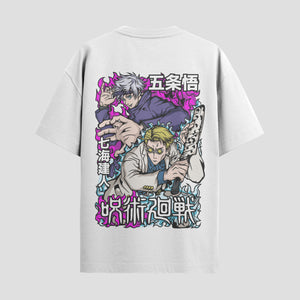 Playera urbana de anime y gaming ExtraLife MX, corte Standard Fit unisex ligero y transpirable en color Deep Black y Pure White, ropa de uso diario para gym y casual.