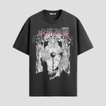 Playera urbana de anime y gaming ExtraLife MX, corte Standard Fit unisex ligero y transpirable en color Deep Black y Pure White, ropa de uso diario para gym y casual.