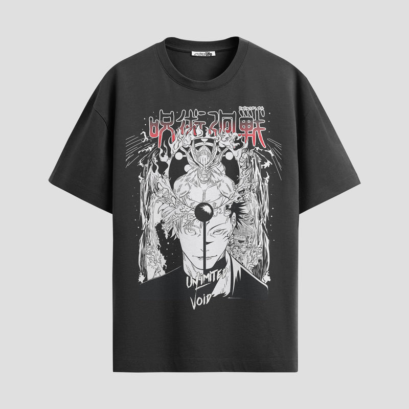 Playera urbana de anime y gaming ExtraLife MX, corte Standard Fit unisex ligero y transpirable en color Deep Black y Pure White, ropa de uso diario para gym y casual.