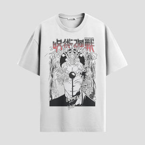 Playera urbana de anime y gaming ExtraLife MX, corte Standard Fit unisex ligero y transpirable en color Deep Black y Pure White, ropa de uso diario para gym y casual.