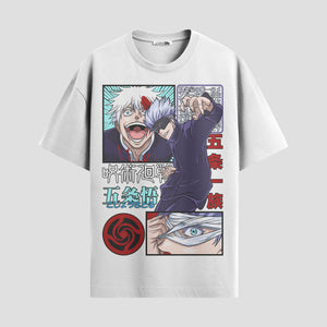 Playera urbana de anime y gaming ExtraLife MX, corte Standard Fit unisex ligero y transpirable en color Deep Black y Pure White, ropa de uso diario para gym y casual.