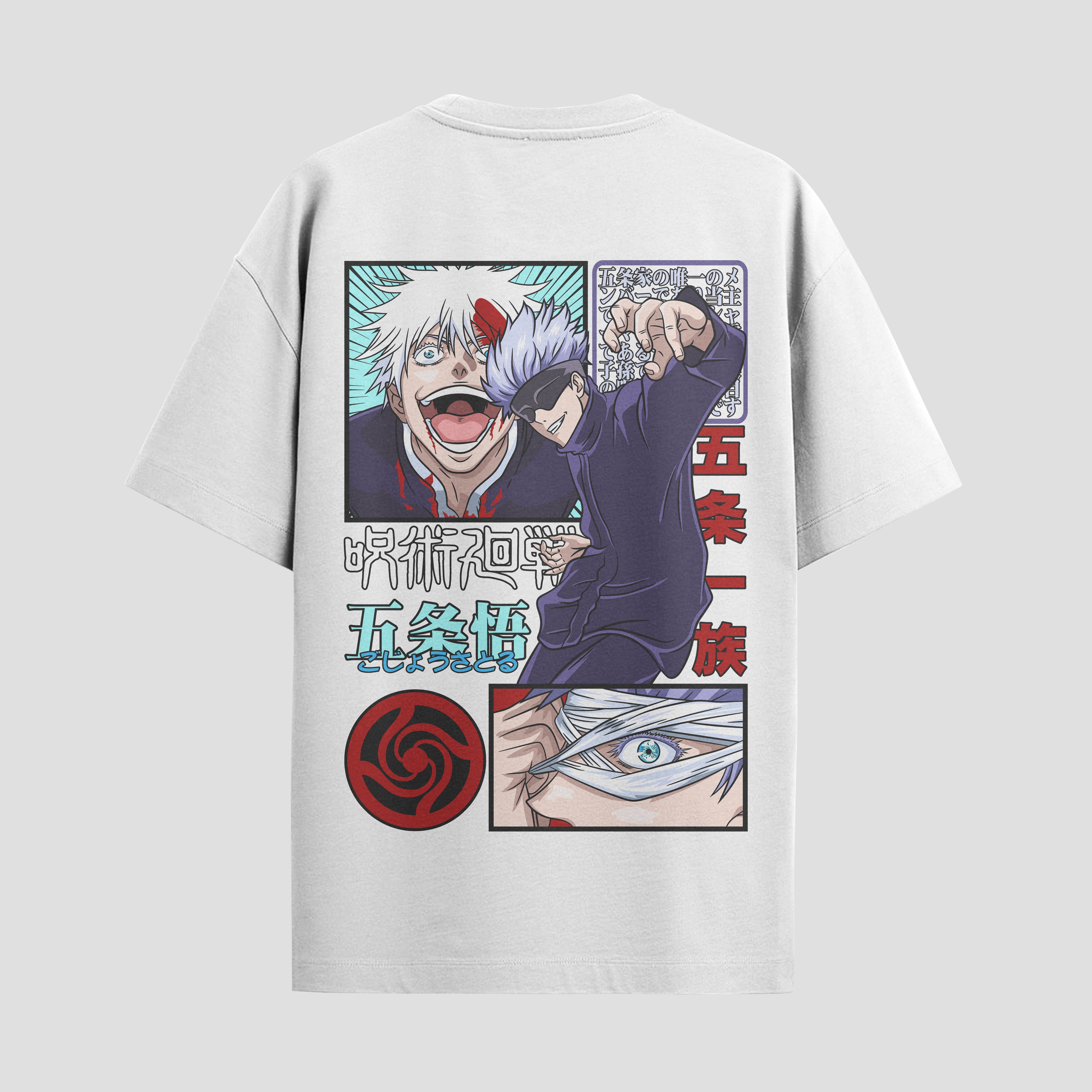 Playera urbana de anime y gaming ExtraLife MX, corte Standard Fit unisex ligero y transpirable en color Deep Black y Pure White, ropa de uso diario para gym y casual.