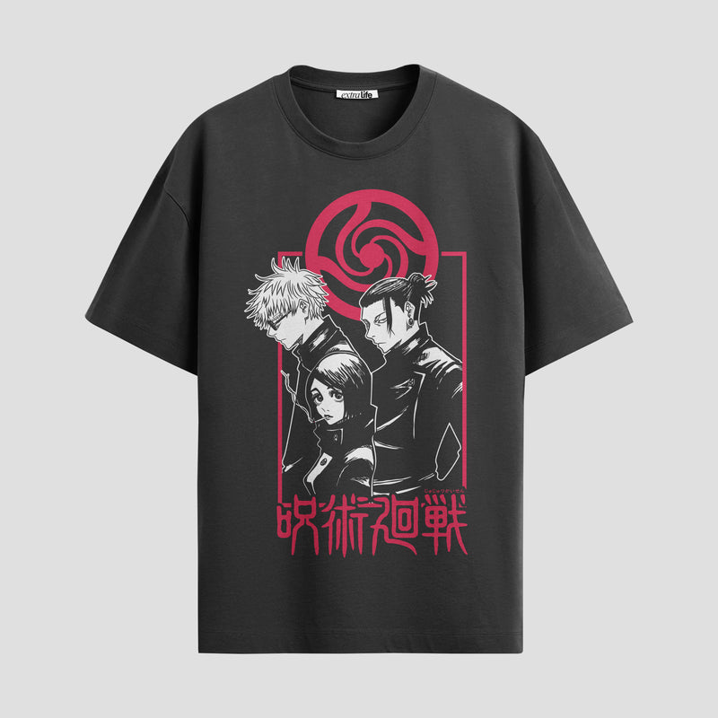 Playera urbana de anime y gaming ExtraLife MX, corte Standard Fit unisex ligero y transpirable en color Deep Black y Pure White, ropa de uso diario para gym y casual.