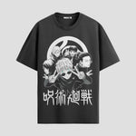 Playera urbana de anime y gaming ExtraLife MX, corte Standard Fit unisex ligero y transpirable en color Deep Black y Pure White, ropa de uso diario para gym y casual.