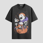 Playera urbana de anime y gaming ExtraLife MX, corte Standard Fit unisex ligero y transpirable en color Deep Black y Pure White, ropa de uso diario para gym y casual.