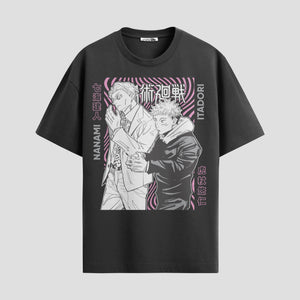 Playera urbana de anime y gaming ExtraLife MX, corte Standard Fit unisex ligero y transpirable en color Deep Black y Pure White, ropa de uso diario para gym y casual.